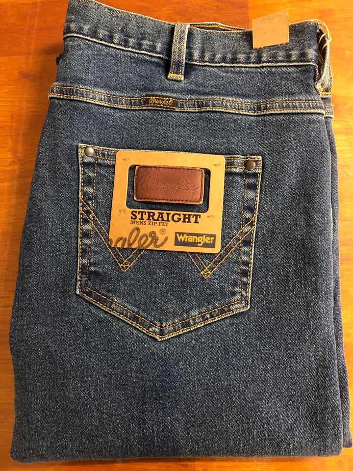 wrangler light stonewash jeans